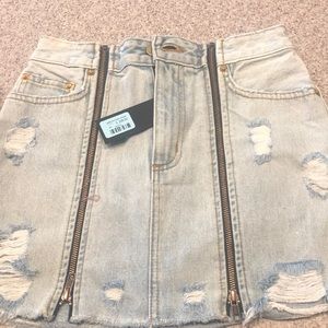 New Carmar denim skirt